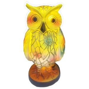 ARTE - ABAJUR LUMINARIA CORUJA EM RESINA