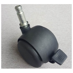 RODIZIO 50 MM PRETO PINO GIRAT. C/FREIO 45 KG