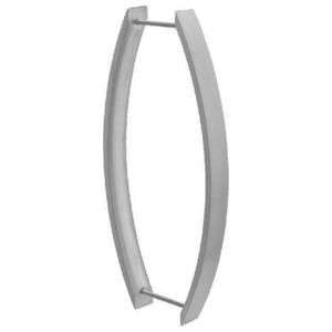 PUXADOR DUPLO 0318 160 MM ALUM ACET 1"