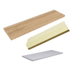 PRATELEIRA MADEIRADA 45 X 150 CM.