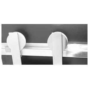 ROLDANA PORTA/CORRER+TRILHO CHA. 2MT ALUM.BRANCO