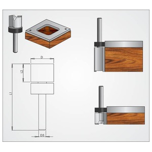 FRESA RETA C/ROL SUP. - 13 x20 MM. (1113020.01)