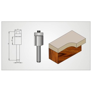 FRESA RETA C/ROL - 06 x15MM - (1706315.01)