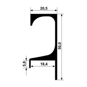 PERFIL PUXADOR SP 046 3 MT FOSCO RFC 4058