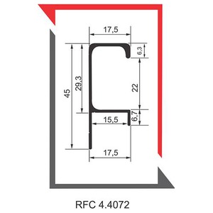 PERFIL PUXADOR MINI SP 047 3MT RFC 4072 15MM