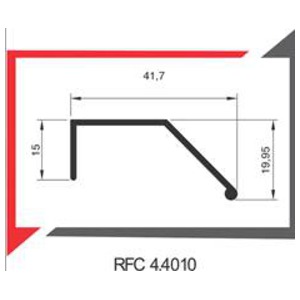 PERFIL PUXADOR 4010 3 MT ABA TELHADO